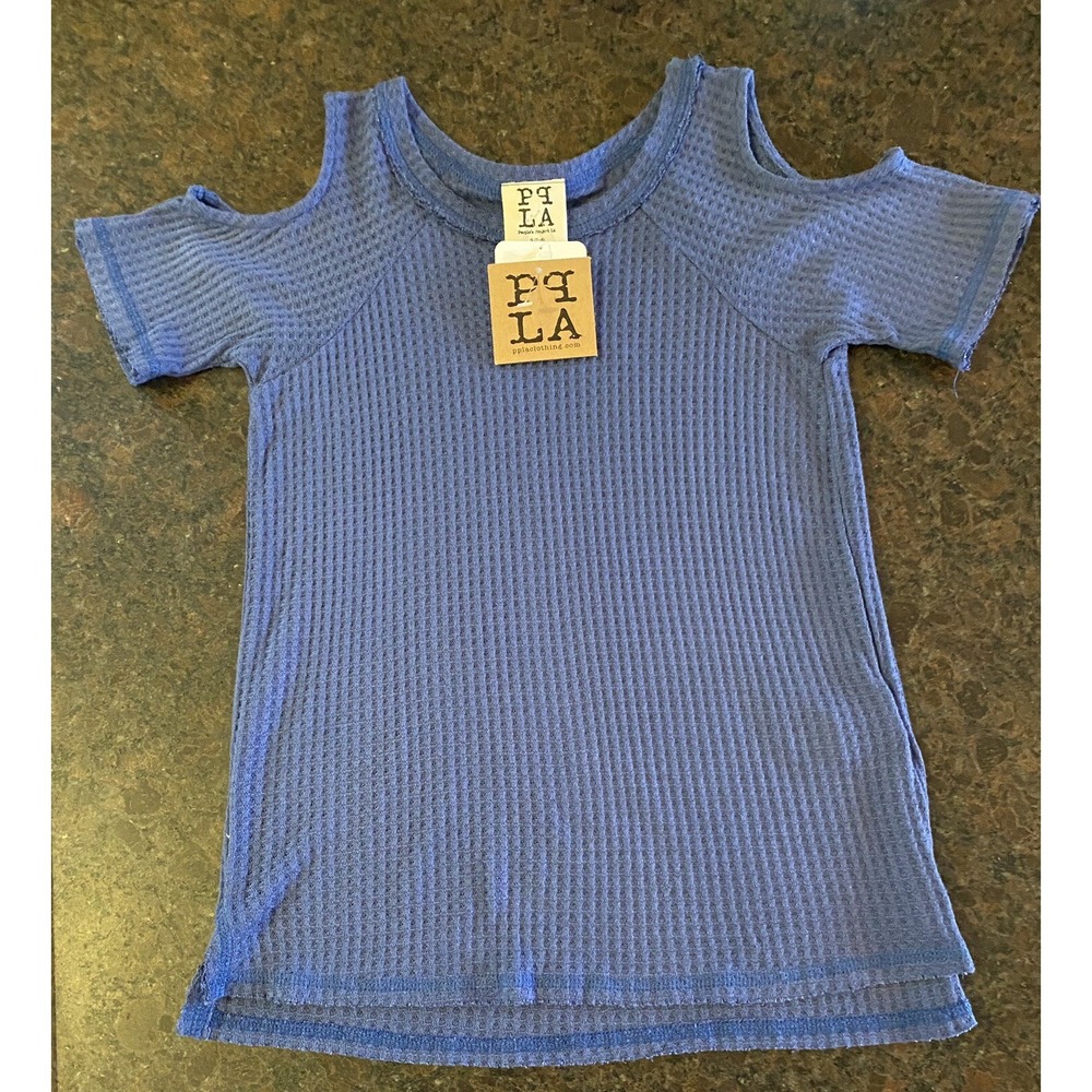 PPLA Open Cold Shoulder Top Girl's Kid's Junior's Size S (7-8)